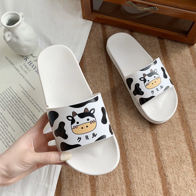 JY071 Dép bò sữa đi trong nhà chồng trơn trượt