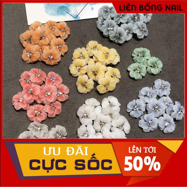 Hoa bột nail chân mẫu mới