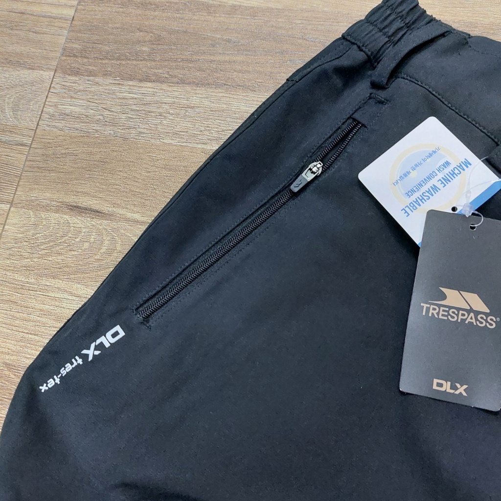 Quần gió thể thao nam cao cấp DLX Tres.pass đen