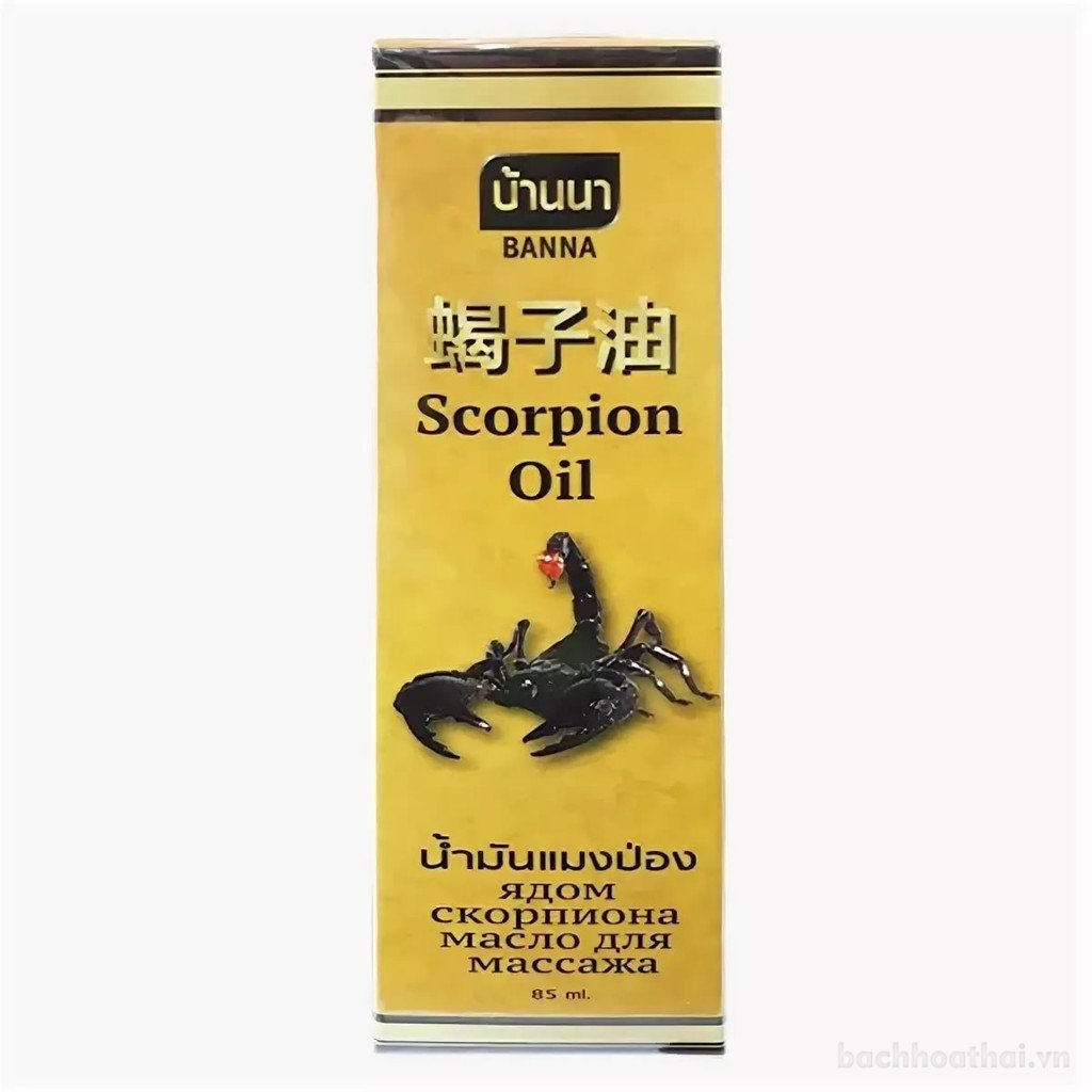 Dầu xịt xoa bóp nọc bò çạp Banna Scorpion Oil (Thái Lan)