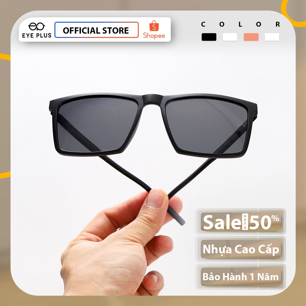Kính râm nam thời trang EYE PLUS mắt vuông sành điệu KR Reeman-5113