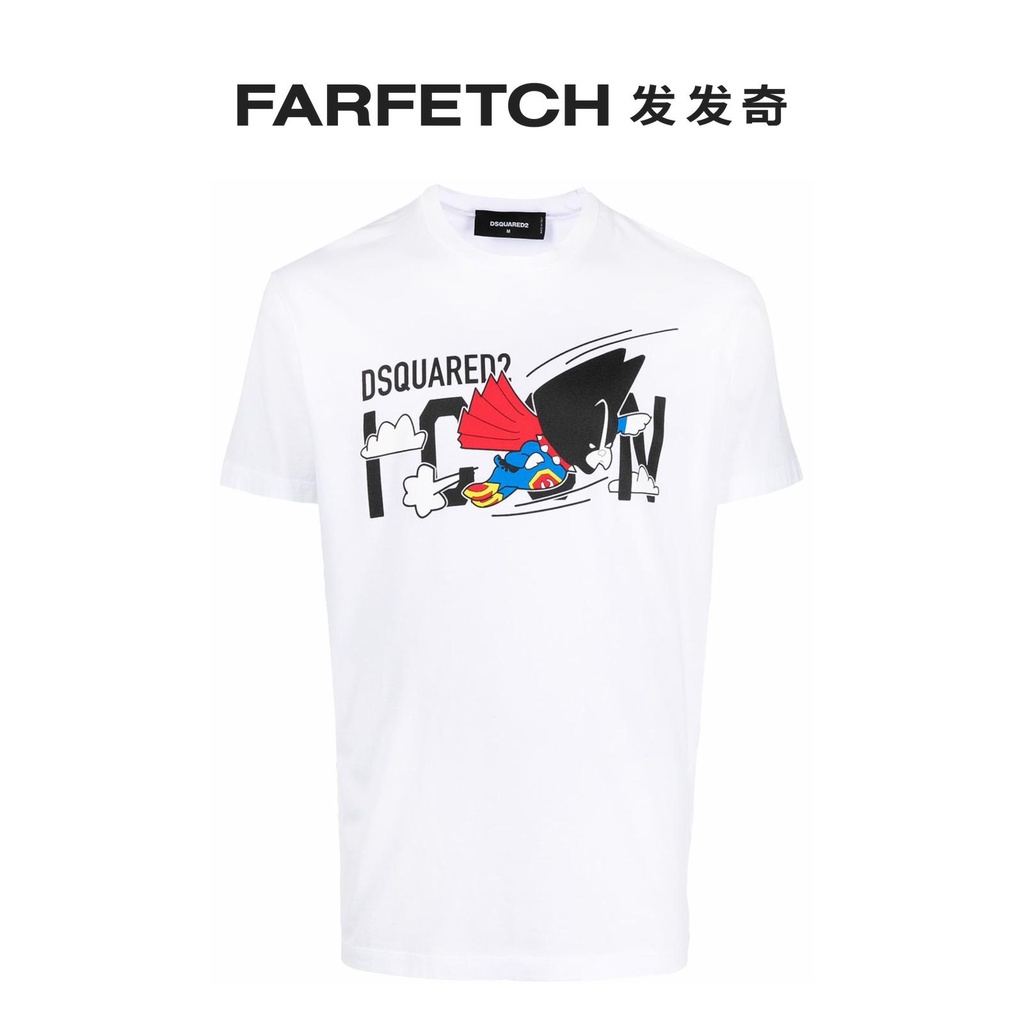 Áo Thun Nam In Hình Biểu Tượng Dsquared2 Thời Trang