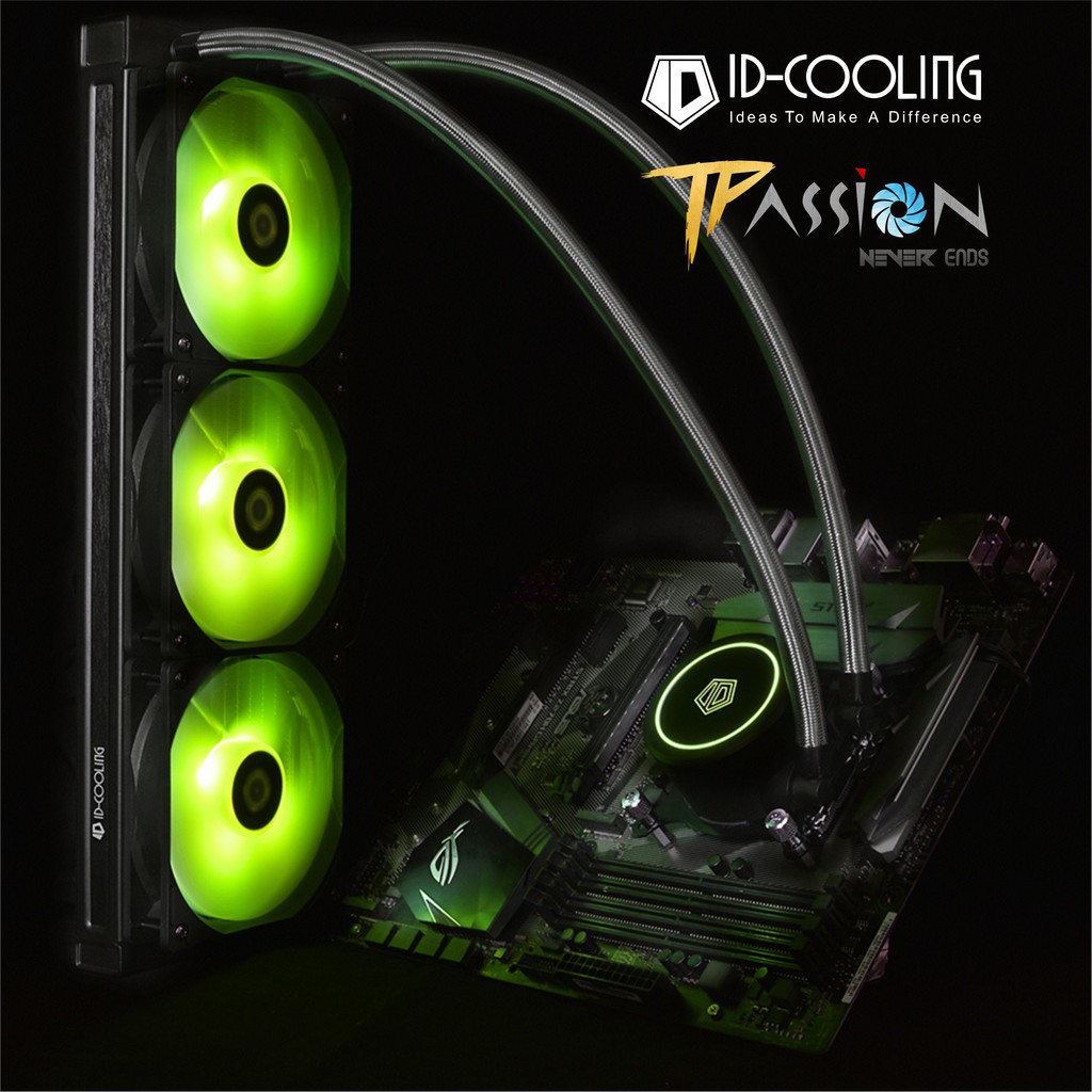 Bộ kit 3 quạt fan case 12cm ID-Cooling XF-12025 RGB TRIO - Led RGB 16.7 triệu màu, tốc độ cao, quay êm, tản nhiệt tốt