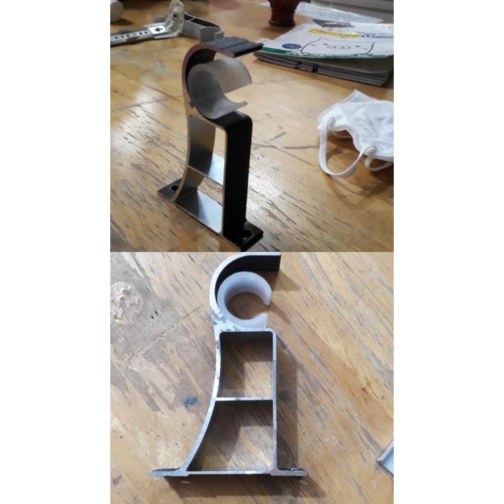 Trụ đỡ sào rèm chống trầy - fi 27