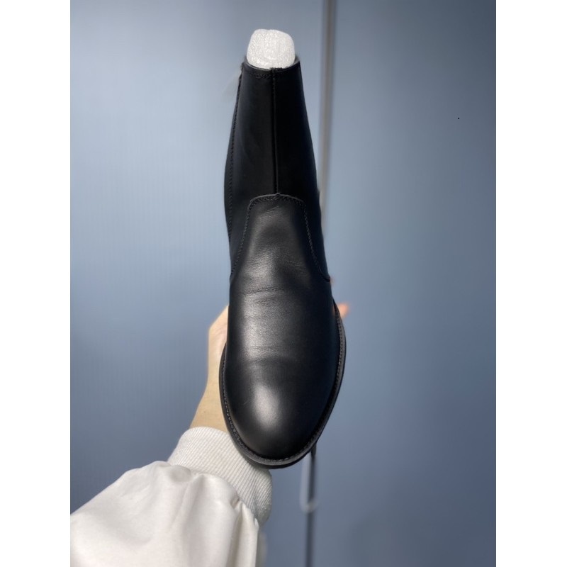 Giày Zip Boots chất liệu da bò nguyên tấm tăng 4.5cm chiều cao phong cách thời trang nam | BigBuy360 - bigbuy360.vn