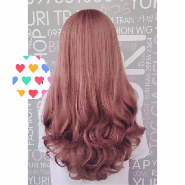 Tóc giả cả đầu ❤️FREESHIP❤️ Tóc giả nguyên đầu bấm phồng xoăn đuôi