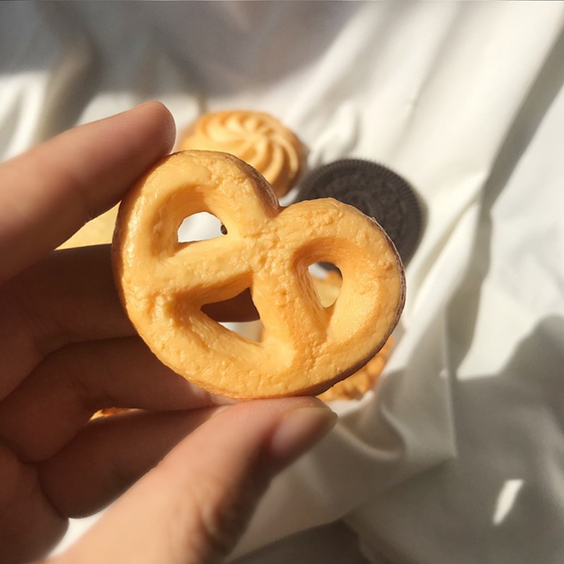 Kẹp tóc thiết kế hình bánh quy sáng tạo đáng yêu dành cho nữ