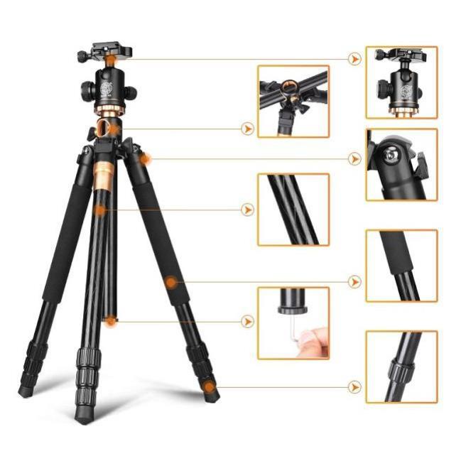 [Mã 44ELSALE2 giảm 7% đơn 300K] Chân máy ảnh Tripod Beike Q-999H