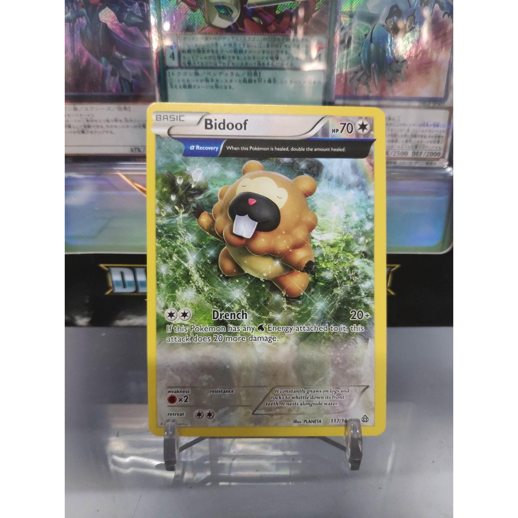 [ Dưa Hấu Yugioh ] Lá bài thẻ bài Pokemon Full Art Bidoof