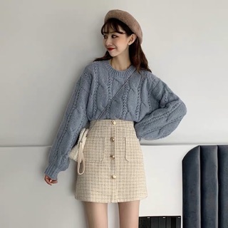 Chân váy dạ dáng chữ A