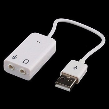 Cáp USB âm thanh 3D USB 7.1 (Trắng) [shop nhím]