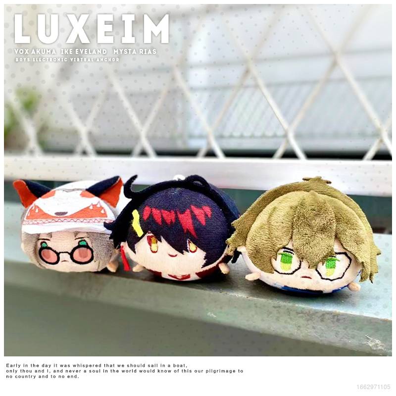 Ag Luxiem Móc Khóa Búp Bê Nhồi Bông Anime Mysta Ike NIJISANJI Vtuber