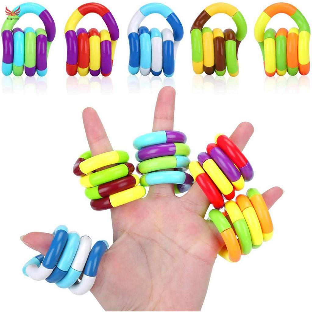 Pop it Đồ chơi ấn bong bóng giáo dục giải tỏa căng thẳng chất Relieve Stress DIY Fidget String Tangle Toy