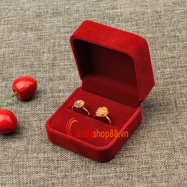 Hộp đựng nhẫn cặp vải nhung bởi candyshop88 | BigBuy360 - bigbuy360.vn