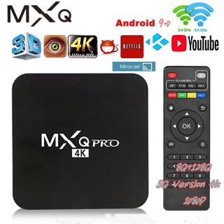 Đầu Tv Box 5g Mxq Pro 4k 8gb + 128gb Android Ultra Hd Android 9.0 3d Player Smart Tv Box