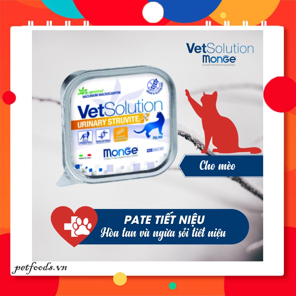 Pate cho mèo MONGE VETSOLUTION CAT 100g