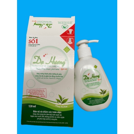 Dung dịch vệ sinh Dạ Hương Trà Xanh Vòi 120ml.