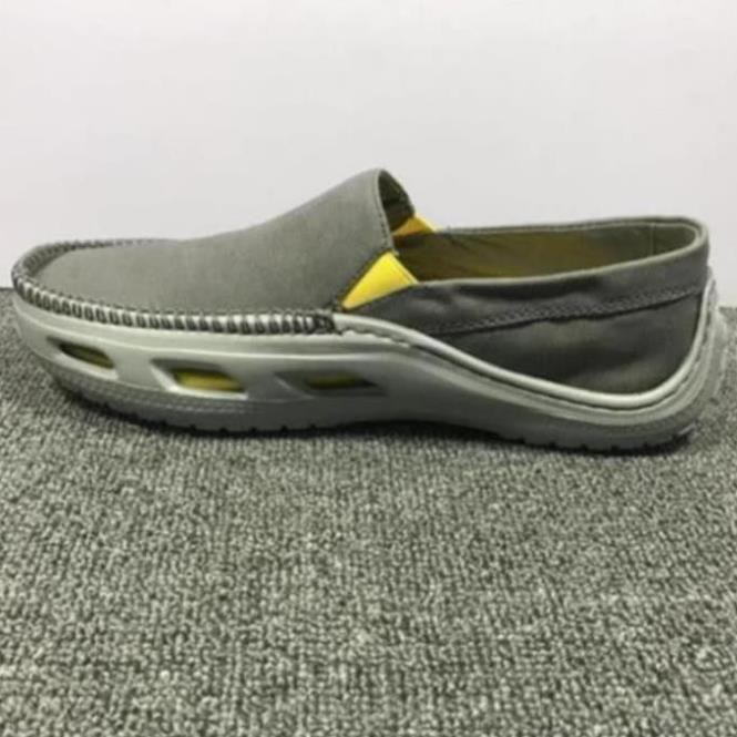 GIÀY LƯỜI VẢI CROSS TIDELINE SLIP ON CHO NAM MÀU XÁM P09 L *