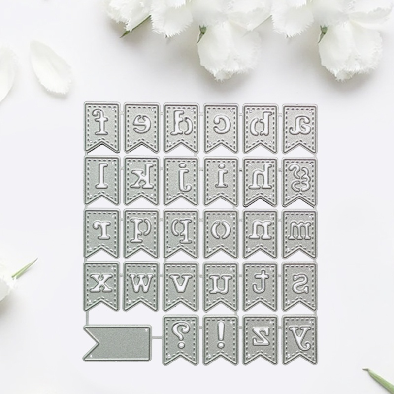 Khuôn Cắt Giấy Kim Loại Hình Chữ Cái 3D Xinh Xắn