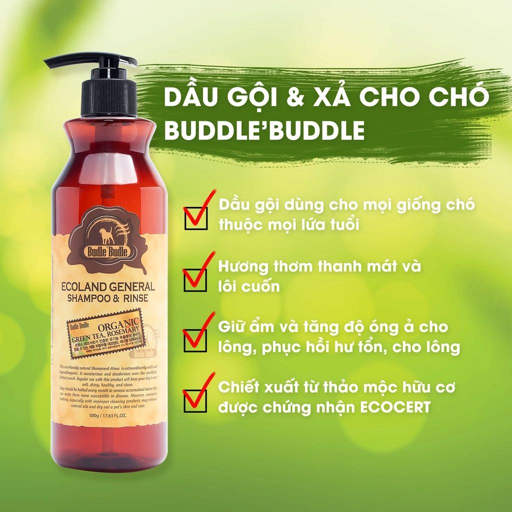 [Chính hãng][Cao Cấp] Sữa Tắm Hàn Quốc Budle'Budle Cao Cấp Từ Thiên Nhiên Cho Chó Chai 500ml