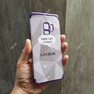 Ốp lưng Samsung S9 và S9 plus trong suốt viền xi màu cao cấp