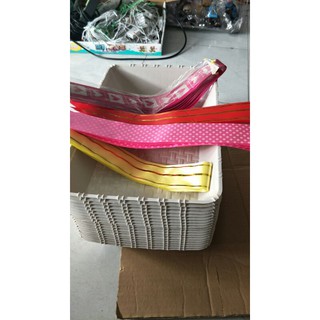 1 bộ giỏ nhựa hình chữ nhật gói quà 36x25x7cm (giỏ + kiếng + nơ + nhãn)