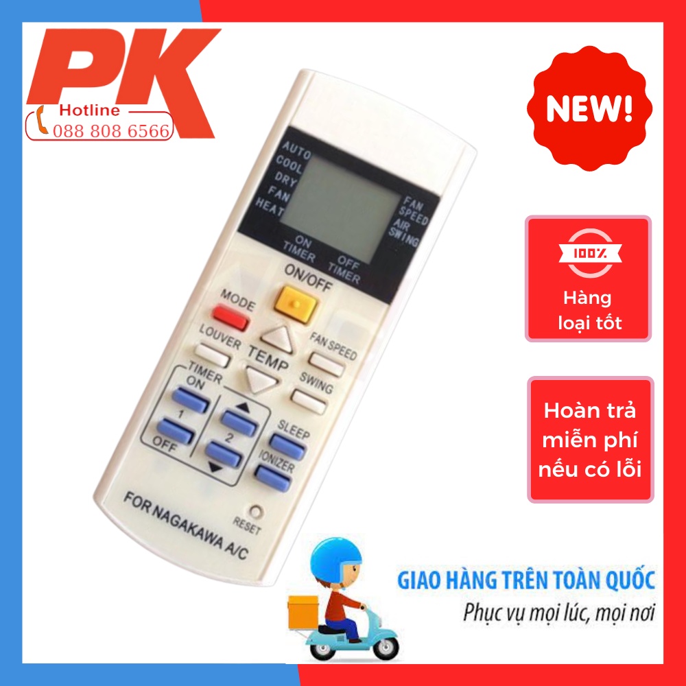 Điều khiển điều hòa Nagakawa - Remote điều hòa Nagakawa - Điều khiển máy lạnh Nagakawa - Remote máy lạnh Nagakawa TÔT