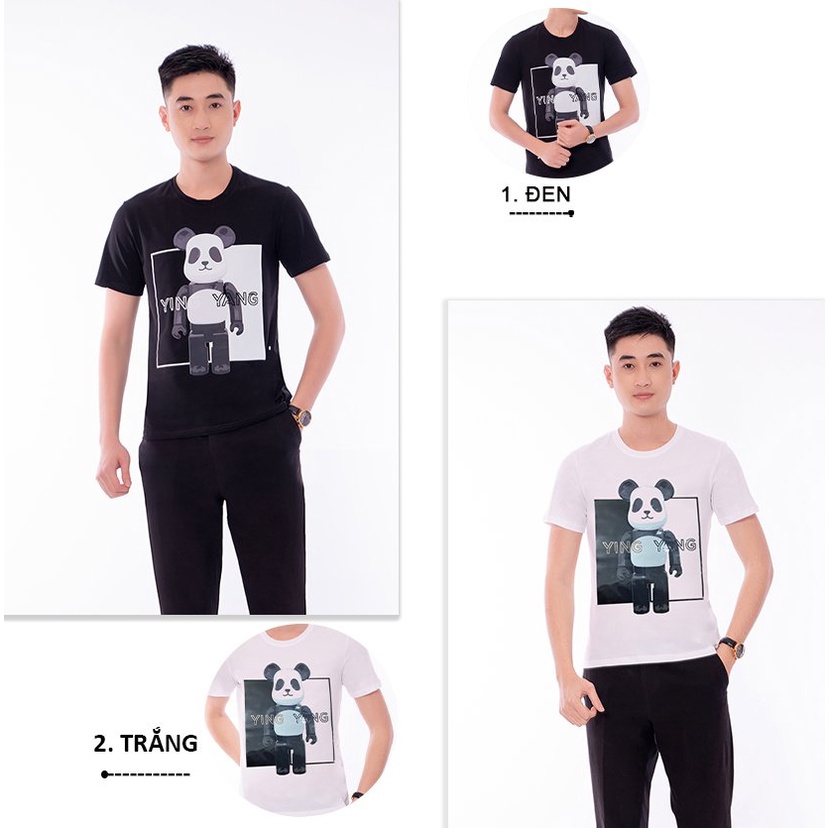 Áo Phông Nam In Hình Gấu Trúc YinYang 2022 Chất Liệu 100% Cotton Thoáng Mát - AC152
