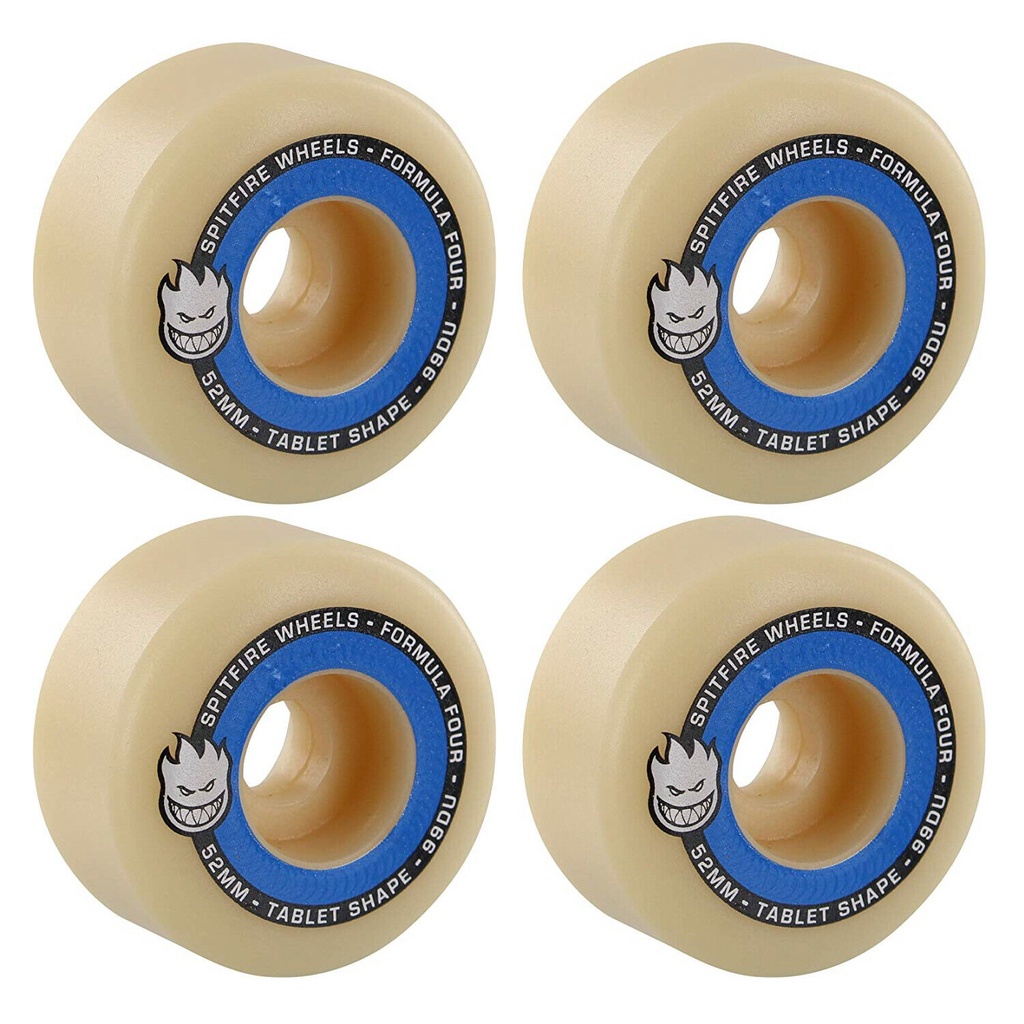 Bộ Bánh Ván Trượt Skateboard SPITFIRE F4 99D TABLET NATURAL WHEELS 52MM