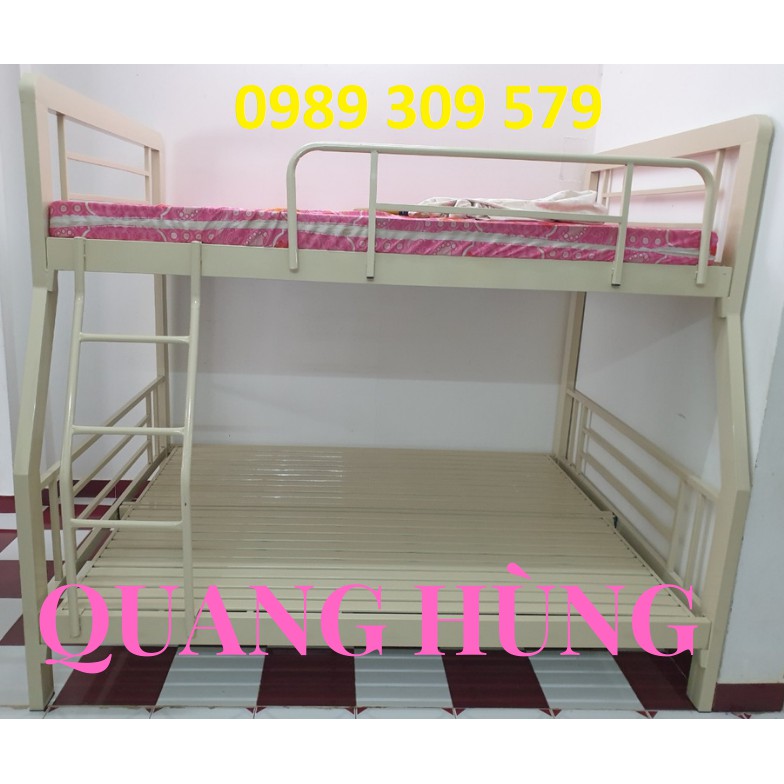 GIƯỜNG TẦNG SẮT HỘP VUÔNG  1M4/1M6 CAO CẤP HCM