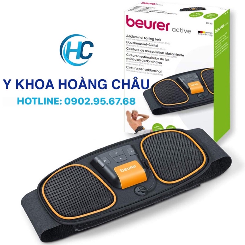 Đai massage xung điện Beurer EM32 giảm mỡ bụng (bảo hành 2 năm) (mát xa)