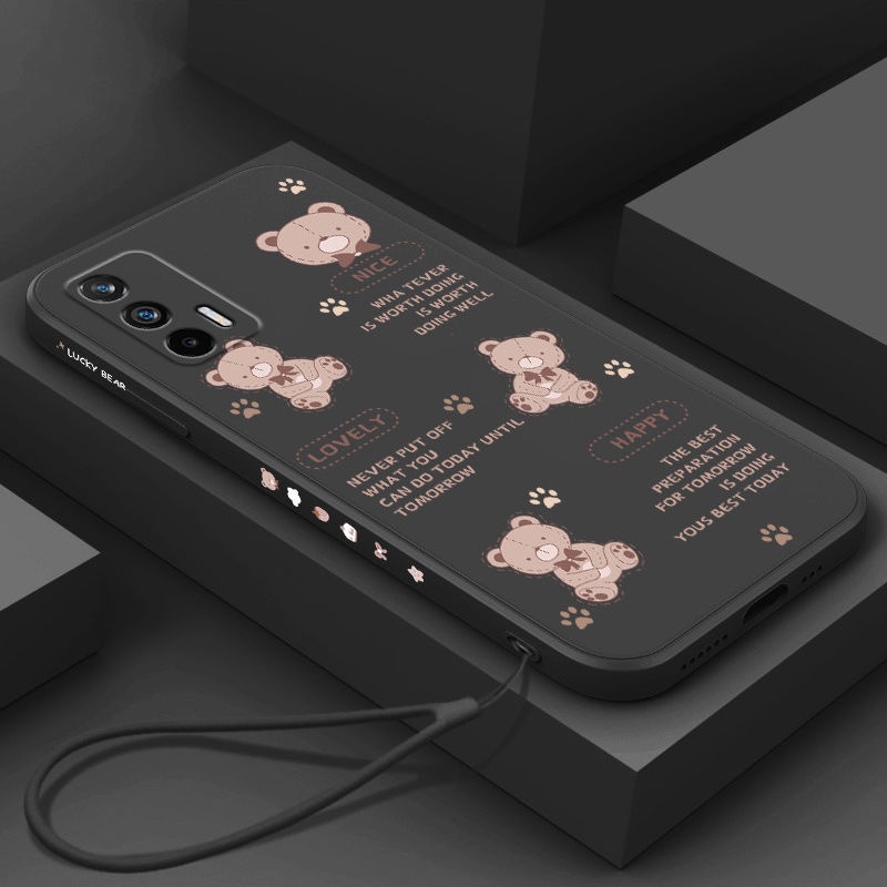 Ốp Điện Thoại Họa Tiết Gấu Cho realme GT realme GT neo2 realme GT neo3 realme GT Master realme XT