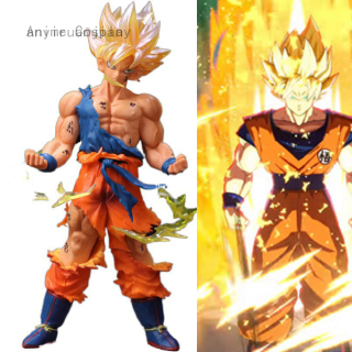 Mô hình nhân vật Super Saiyan Son Goku trong phim hoạt hình Dragon Ball 23cm bằng PVC