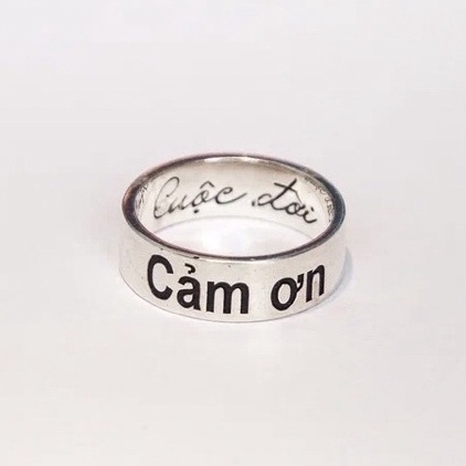 Nhẫn bạc ý nghĩa “Cảm Ơn cuộc đời” Míya Jewellery