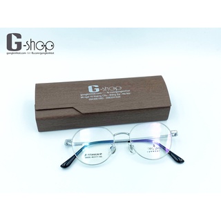 Gọng kính titanium dáng tròn