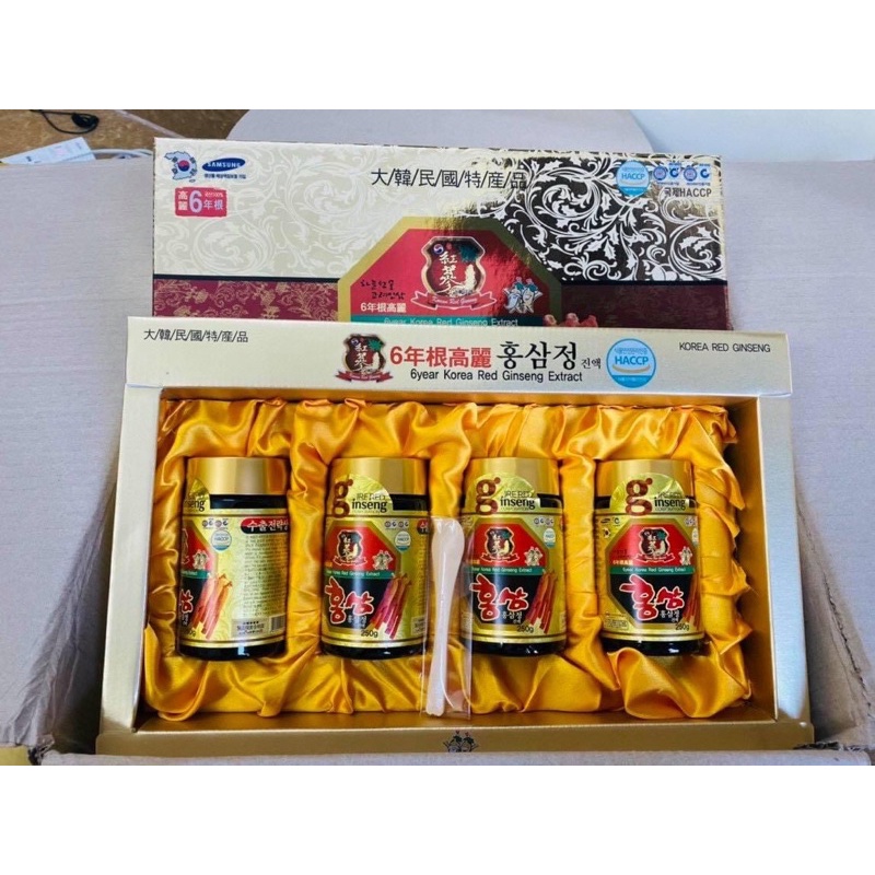 CAO HỒNG SÂM 6 NĂM TUỔI: 4 LỌ X250GR