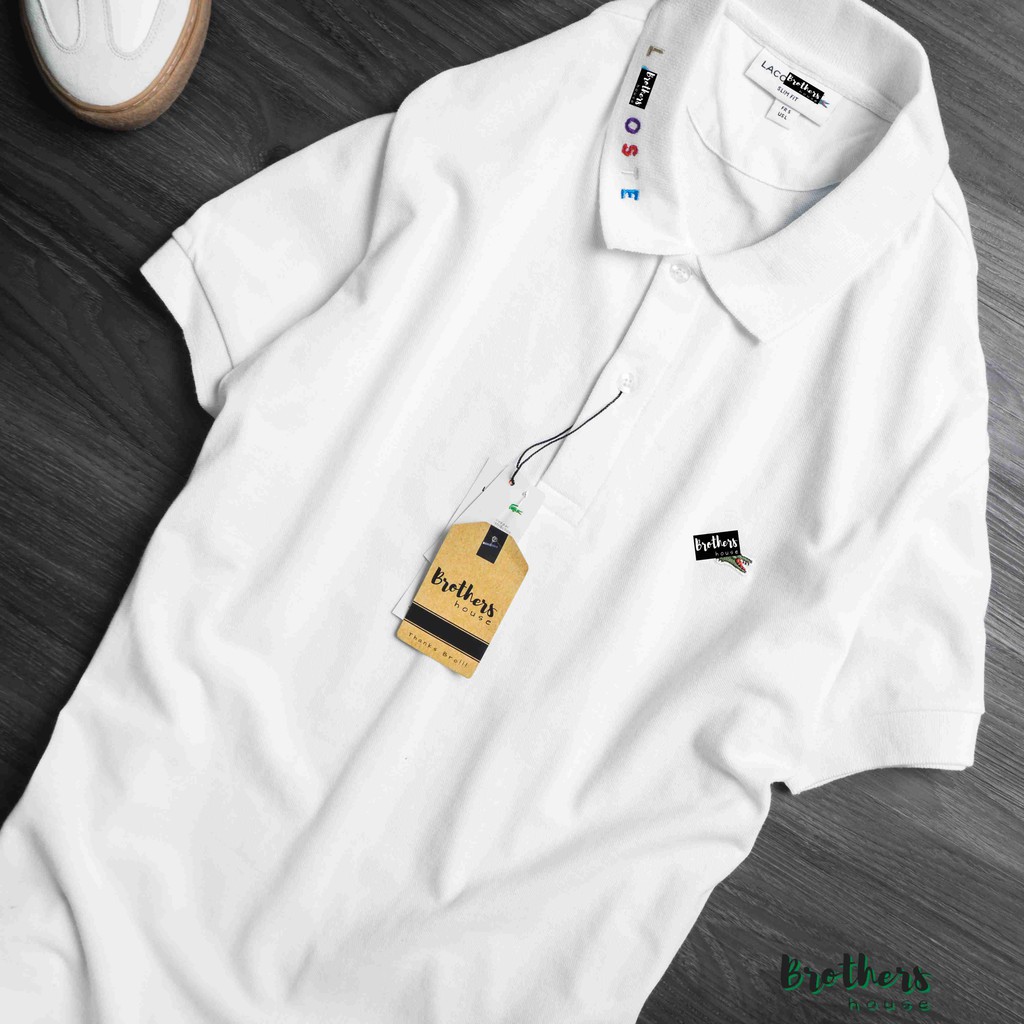 |Chuẩn hãng| Áo polo nam Lacoste cổ viền chữ bao chuẩn bao ngon