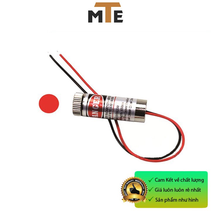 Đầu phát tia laze 3-5V 5MW - Module laser sáng đỏ hội tụ 12mm có điều chỉnh tiêu cự