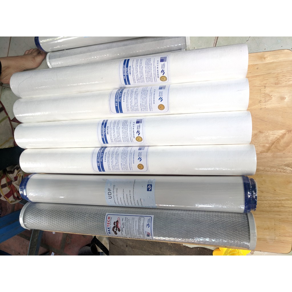 Bộ 5 Lõi lọc nước số 1 PP 20 inch tem chuẩn USA | BigBuy360 - bigbuy360.vn