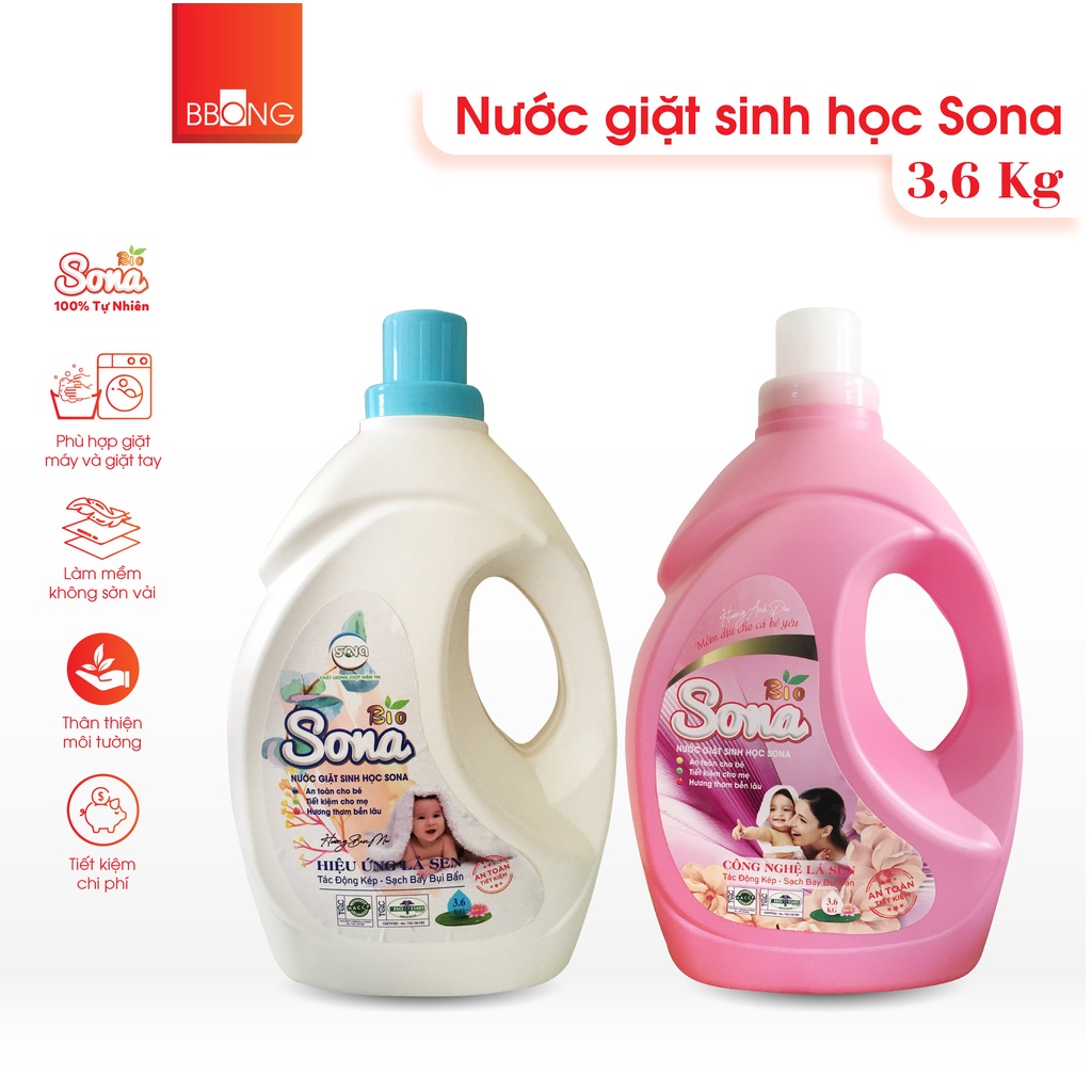 Nước giặt sinh học Sona 3.6kg