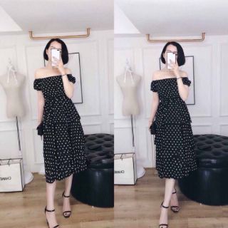 Đầm tầng chấm bi