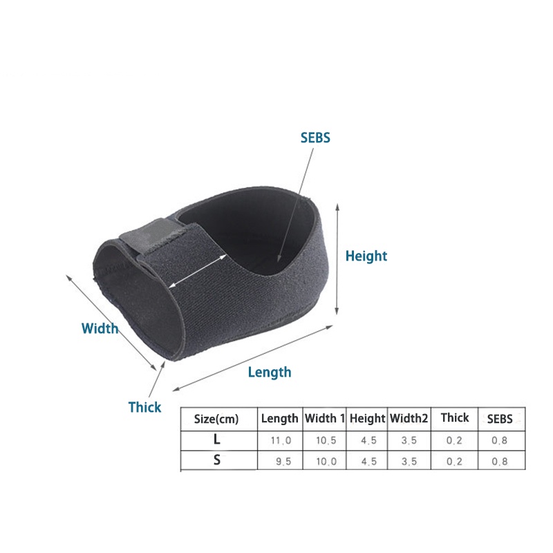 1 Cặp Đệm Gel Silicone Bảo Vệ Gót Chân Và Mắt Cá