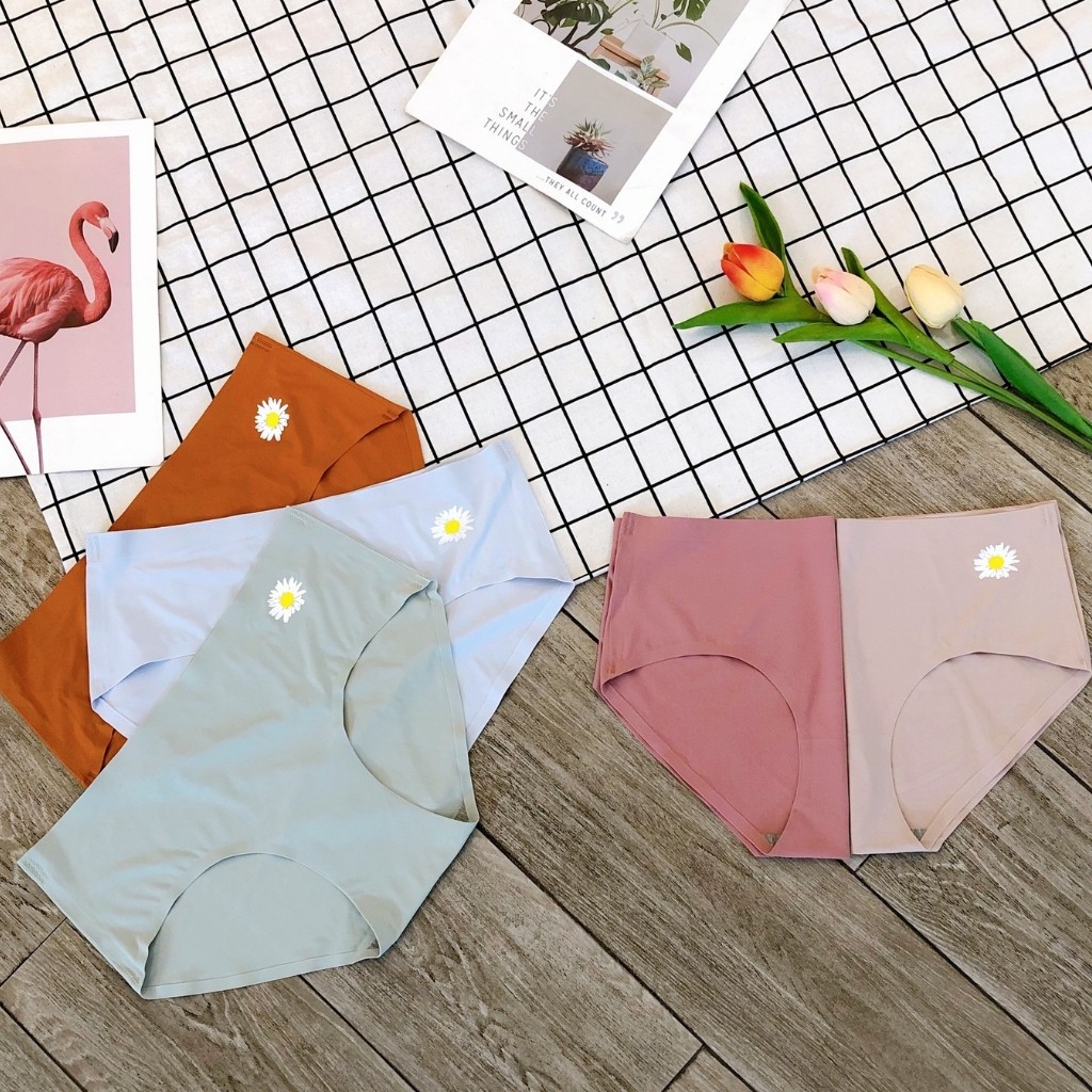 Quần Lót Su Hoa Cúc Ko Viền, Chất Su Loại 1, Hàng Quảng Châu 100%, Co Giản Mền Nhẹ, Đáy 2 Lớp Thoáng Khí Kháng Khuẩn | BigBuy360 - bigbuy360.vn
