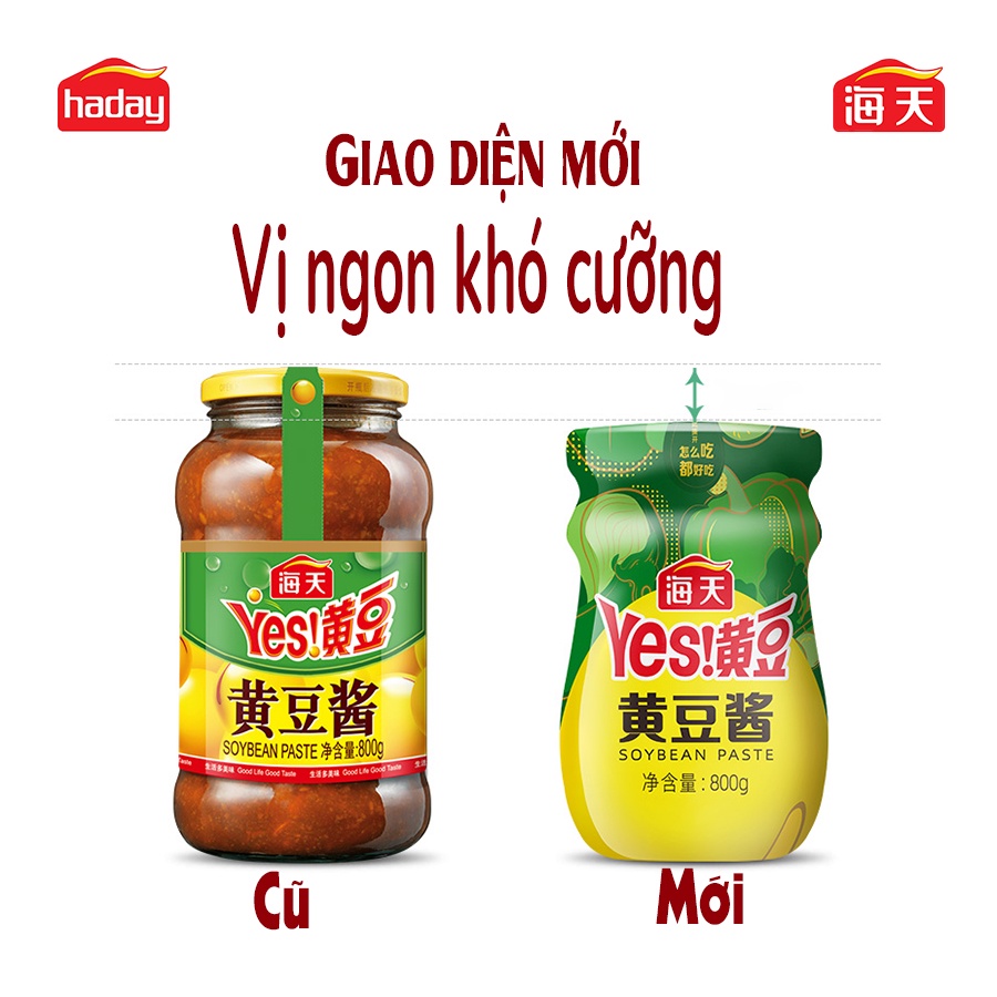 Tương đậu nành YES Hải Thiên Haday 340g 800g FENNC