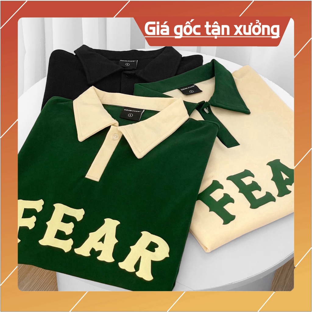 ( Mã PL08 : FEAR ) Áo POLO trơn nam nữ phong cácH TEEN