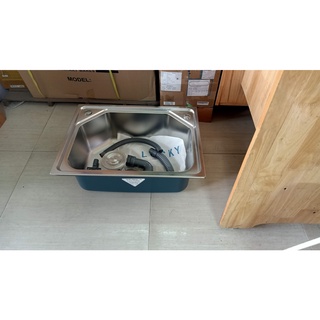 Chậu rửa bát tân mỹ cao cấp lucky lk5642 1 hố inox 304