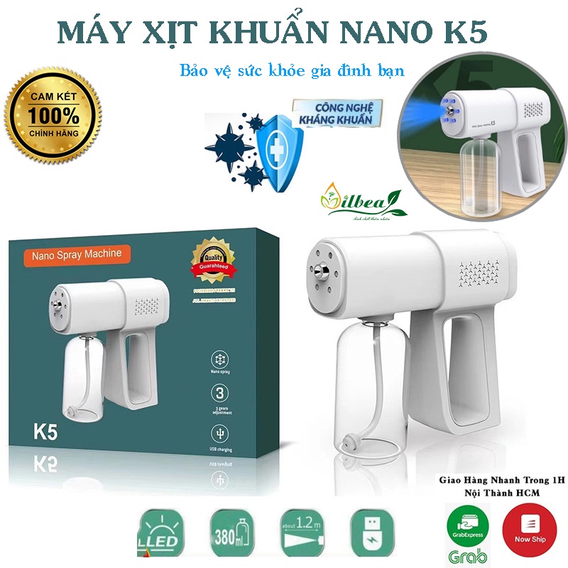 Máy Xịt Khử Khuẩn Cầm Tay, Súng Phun Khử Khuẩn K5 Cao Cấp