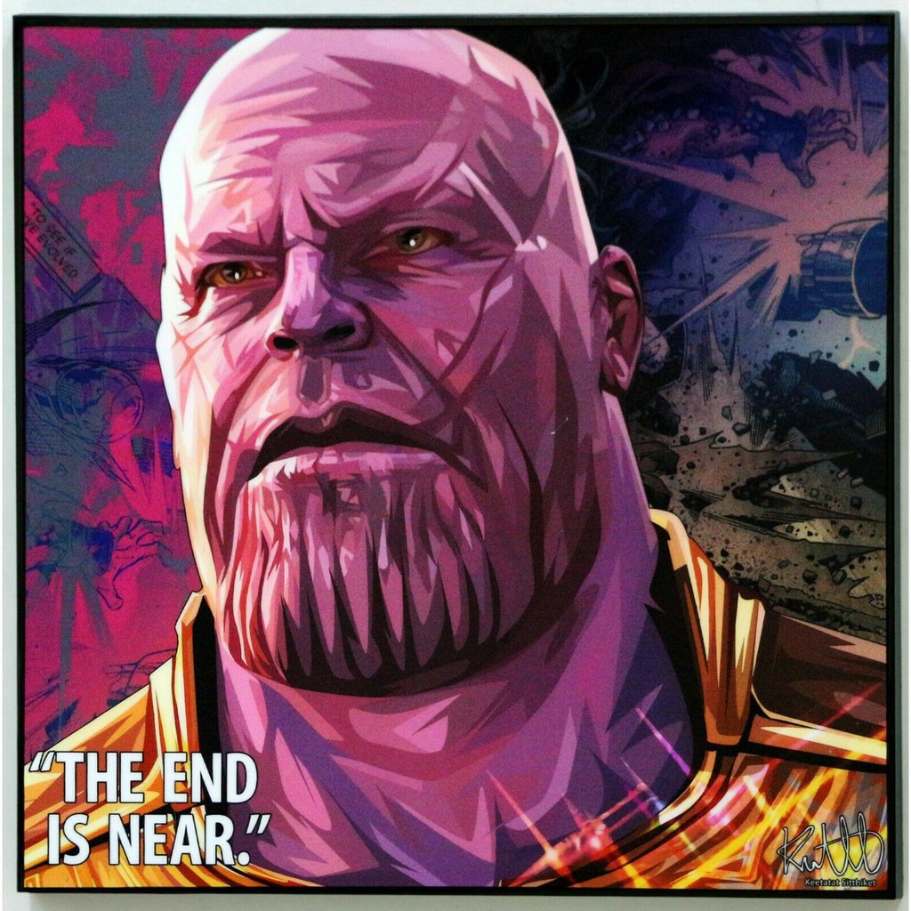 [SIÊU ANH HÙNG MARVEL] TRANH GỖ 3D TREO TƯỜNG THANOS V2