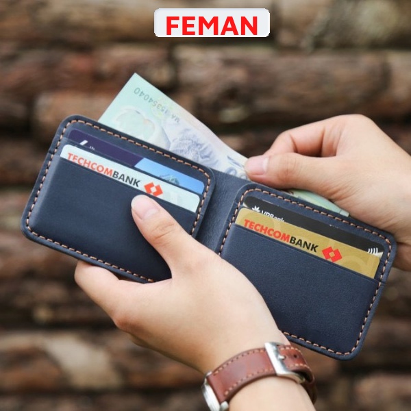 Ví Da Nam Bóp Da Bò Cao Cấp Dáng Ngang Cao Cấp BDB