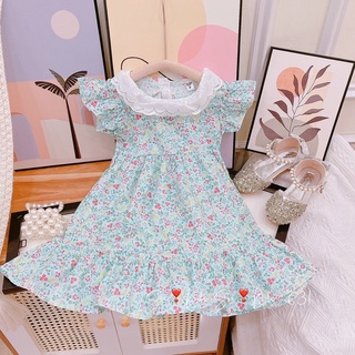xả kho - Váy đuôi cá cổ ren SN bé gái